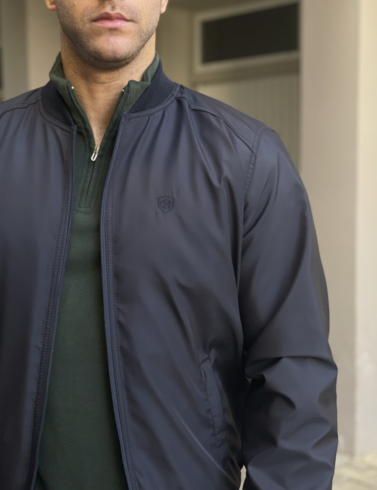 Ανδρικό μπλε μπουφάν Bomber BC24913B φωτογραφία